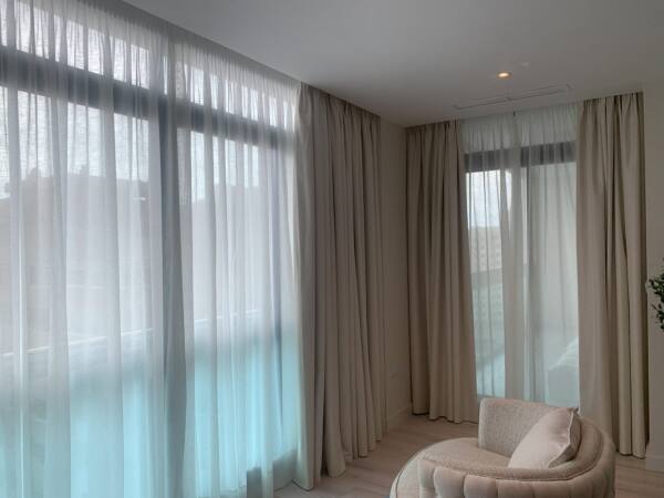 Trabajo realizado por IVENTHO: cortinas y textil a medida